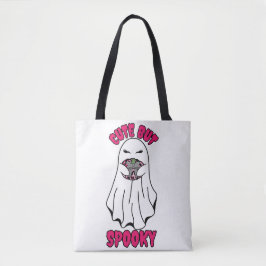 Bolso De Tela Fantasma de Halloween lindo pero espeluznante sost