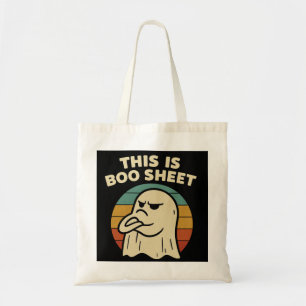 Bolso De Tela Fantasma Divertido "Esto Es Hoja de Boo" Retro Hal