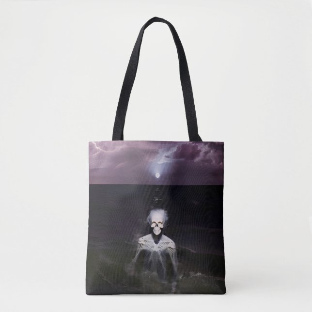 Bolso De Tela Fantasma en el mar - Pintura de petróleo (Anverso)