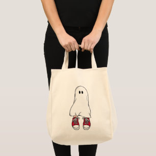 Bolso De Tela Fantasma en las zapatillas rojas