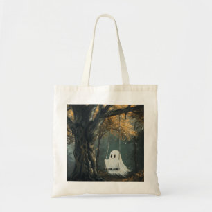 Bolso De Tela Fantasma espeluznante en el bosque de Halloween de
