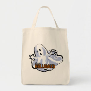 Bolso De Tela Fantasma feliz de Halloween