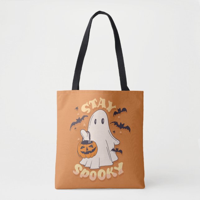 Bolso De Tela Fantasma inquieta (Anverso)
