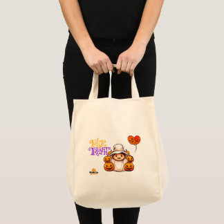 Bolso De Tela Fantasma lindo con calabazas truco o traten Hallow