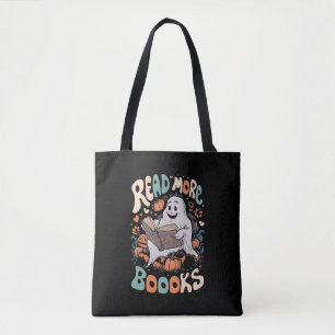 Bolso De Tela Fantasma Lindo Lee Más Libros Profesor Halloween