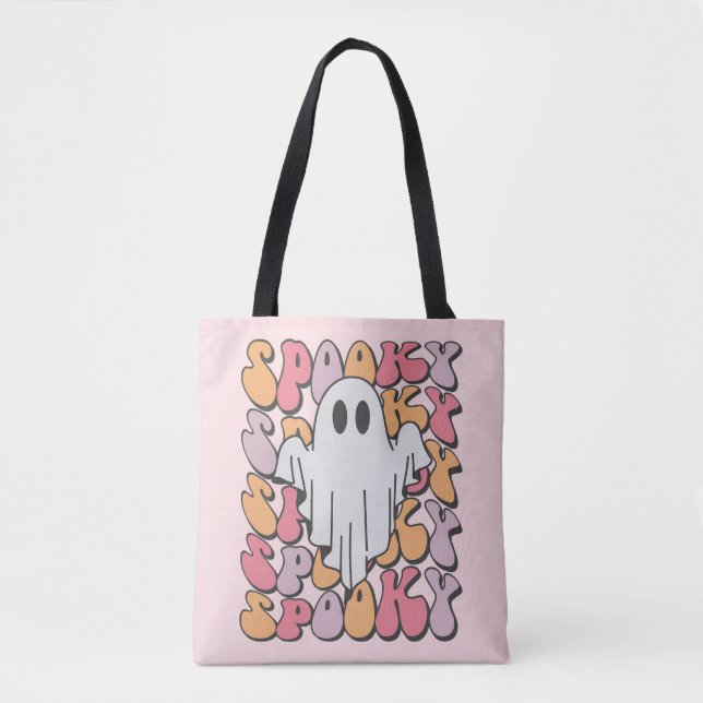 Bolso De Tela Fantasma retro fantasmal (Anverso)