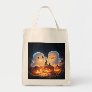 Bolso De Tela Fantasmas brillantes de Personalizado de Halloween