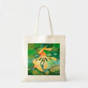 Bolso De Tela Fantasmas de oro con vectores de burbujas verdes