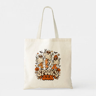 Bolso De Tela Fantasmas Retro Espeluznantes SZN | Diseño de Hall