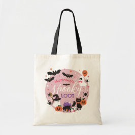 Bolso De Tela Fantasmas rosados murmuran Chica de Loot Halloween