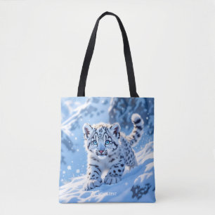 Bolso De Tela Fantástico Cute Snow Baby Leopardo