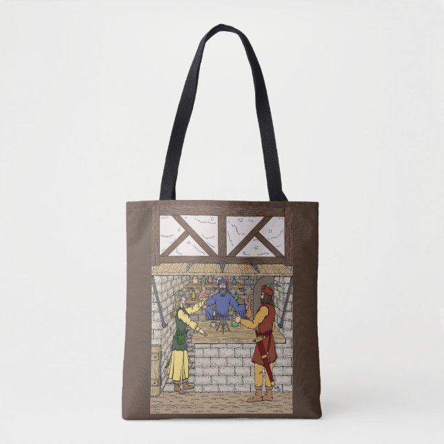 Bolso De Tela Fantasy Apothecary Shop (Anverso)
