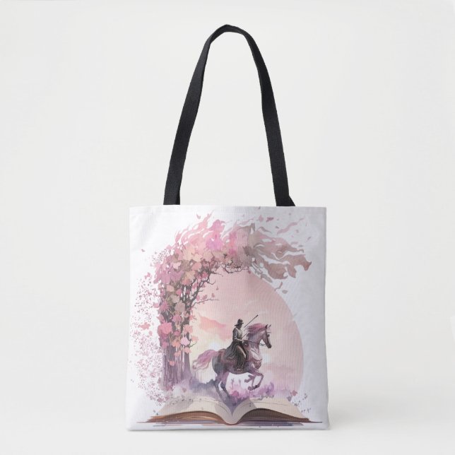 Bolso De Tela Fantasy Book Lover Design (Anverso)