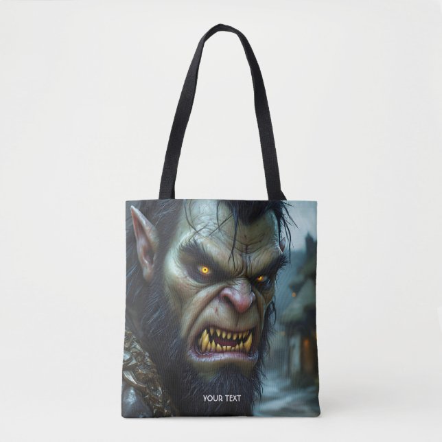 Bolso De Tela Fantasy Cute Big Strong Warrier (Anverso)