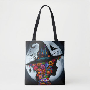 Bolso De Tela Fantasy Cute Chica Witch Halloween