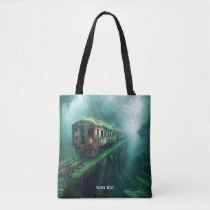 Bolso De Tela Fantasy Cute el Viejo Tren Pasado
