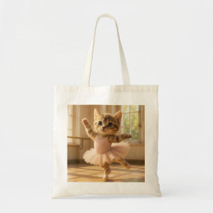 Bolso De Tela Fantasy Cute Kitten Pequeña Ballerina