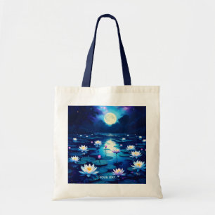 Bolso De Tela Fantasy Cute Moon Lily Pond