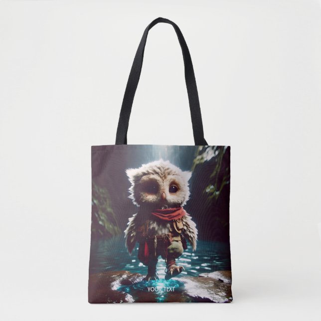 Bolso De Tela Fantasy Cute Owl Adventurer Water (Anverso)