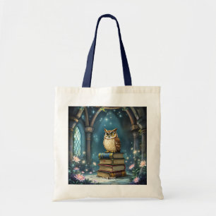 Bolso De Tela Fantasy Cute Owl Glasses Libros