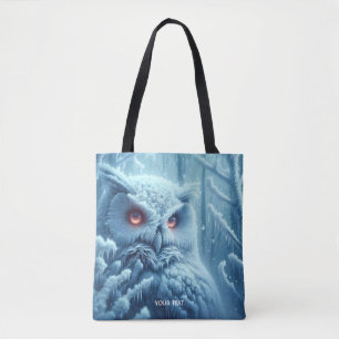 Bolso De Tela Fantasy Cute Owl Snow Winter