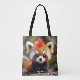 Bolso De Tela Fantasy Cute Panda Red Hai