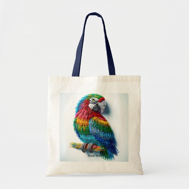 Bolso De Tela Fantasy Cute Paper Clips Bird (Frente)