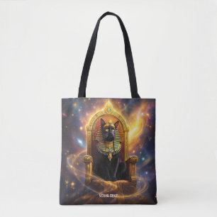 Bolso De Tela Fantasy Cute Pharaoh Regal Cat