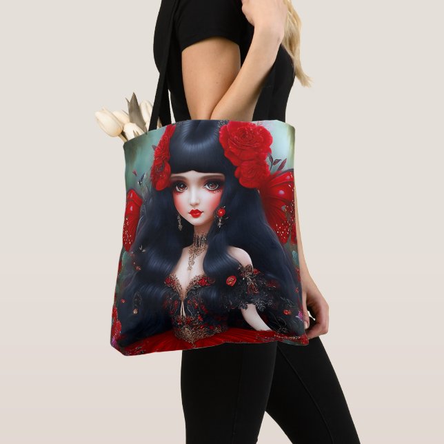 Bolso De Tela Fantasy Cute Red Fairy Princess (Detalle)