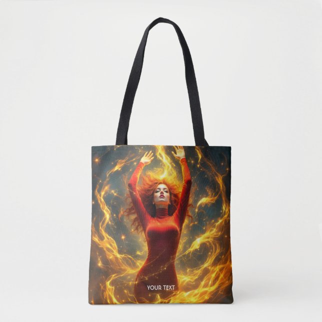 Bolso De Tela Fantasy Cute Red Lay Dire (Anverso)