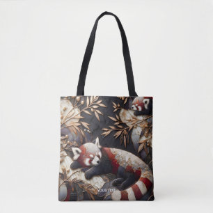 Bolso De Tela Fantasy Cute Red Panda Art