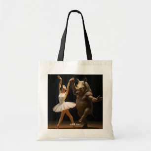 Bolso De Tela Fantasy Cute Rhino Dancer Ballerina