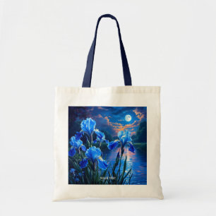 Bolso De Tela Fantasy Cute River Blue Irises