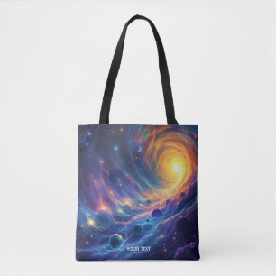 Bolso De Tela Fantasy Cute Space Sun Stars