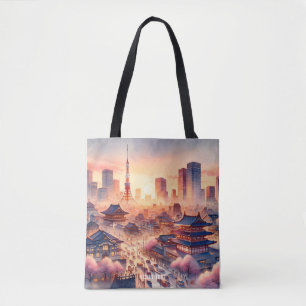 Bolso De Tela Fantasy Cute Sunset Ver Tokio