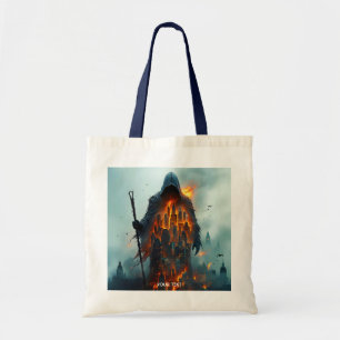 Bolso De Tela Fantasy Cute Wizard Fire City