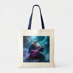 Bolso De Tela Fantasy Cute Wizard Jugando guitarra