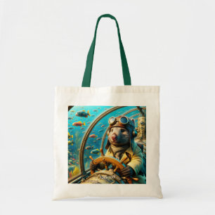 Bolso De Tela Fantasy Cute Wombat Pilot Subacuático