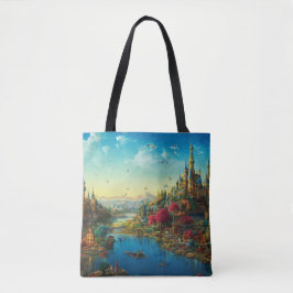Bolso De Tela Fantasy Dreamland Scene Tote Bag
