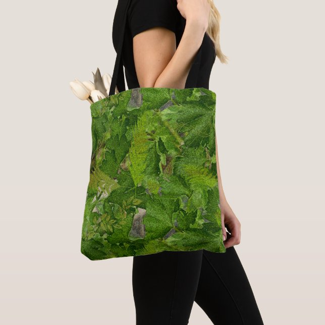 Bolso De Tela Fantasy Tropical Forest (Detalle)