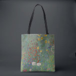 Bolso De Tela Farm Garden Sunflowers, de Gustav Klimt Painting<br><div class="desc">Obra maestra del pintor imperial austriaco Gustav Klimt : Jardín de granja con girasoles</div>