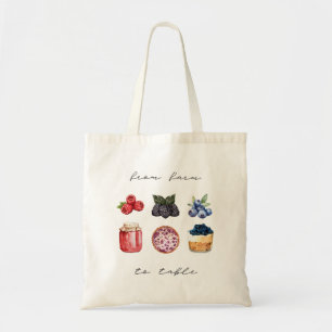 Bolso De Tela Farm To Table Berry Fruit Edition Tote Bag