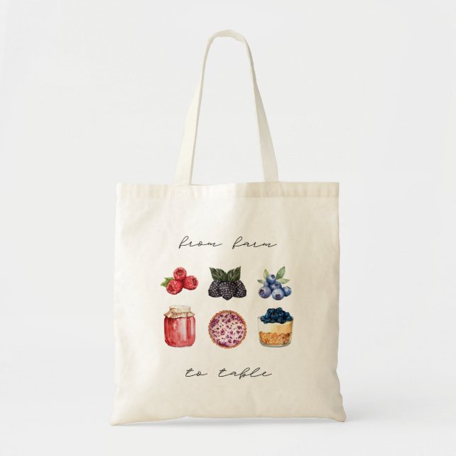 Bolso De Tela Farm To Table Berry Fruit Edition Tote Bag (Frente)