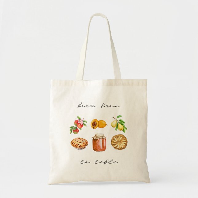 Bolso De Tela Farm To Table Pome Fruit Edition Tote Bag (Frente)