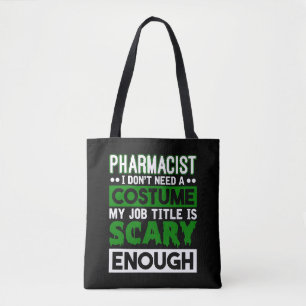 Bolso De Tela Farmacéutico de Halloween Técnico de Farmacia