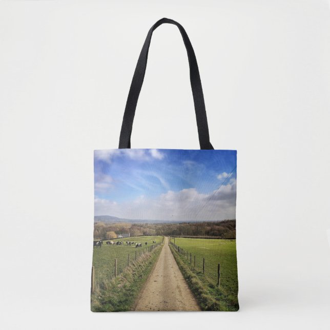 Bolso De Tela Farms | English Countryside Dirt Road (Anverso)