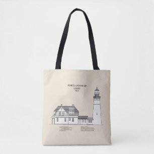 Bolso De Tela Faro de cabeza de Portland - Maine - SBD