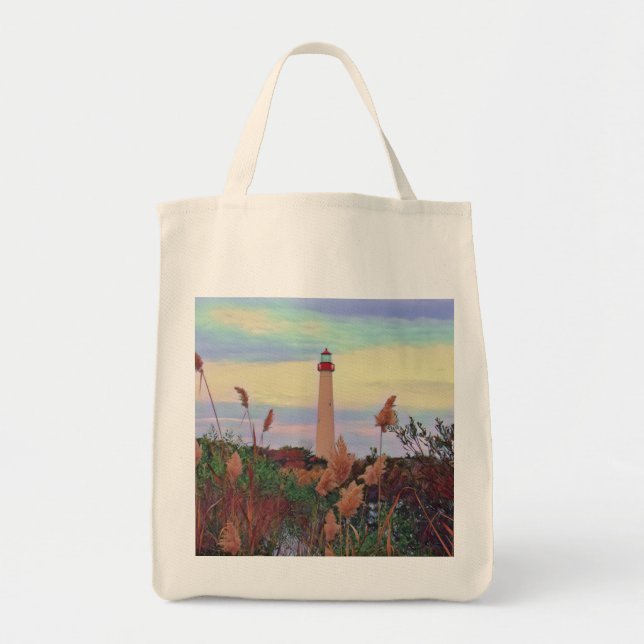 Bolso De Tela Faro de Cape May (Frente)