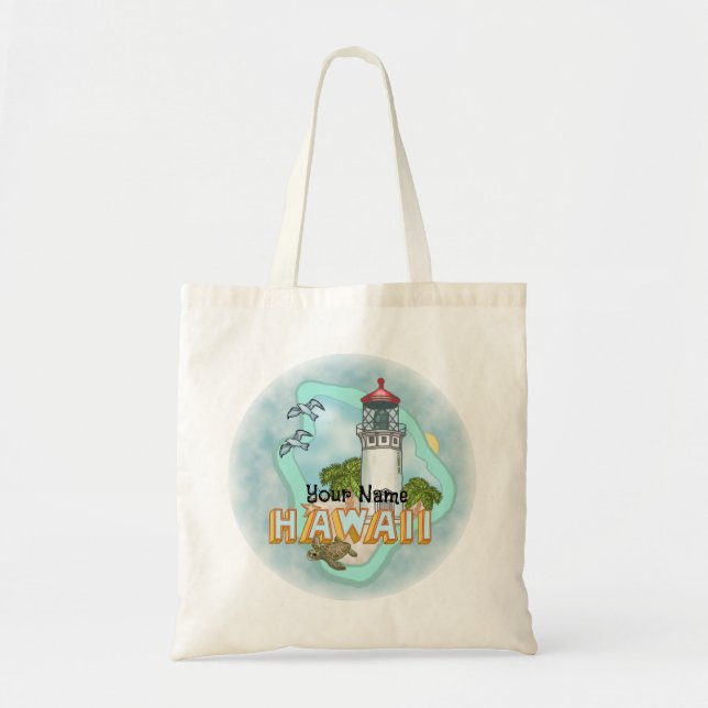 Bolso De Tela Faro de Hawaii (Frente)