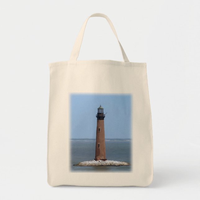 Bolso De Tela faro de la isla de arena (Frente)